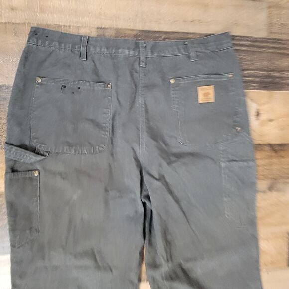 Bear River Workwear Double Knee Carpenter Baggy Loose Gray Pants Mens 40x32 - Picture 7 of 12